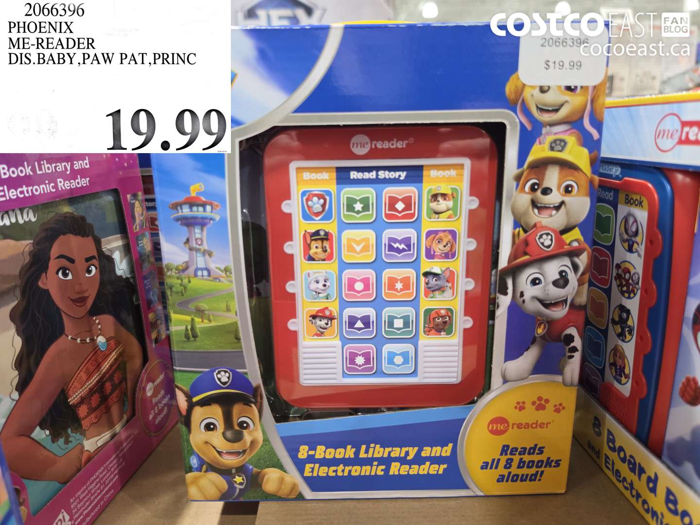 2066396 PHOENIX ME-READER DIS.BABY,PAW PAT,PRINC $19.99