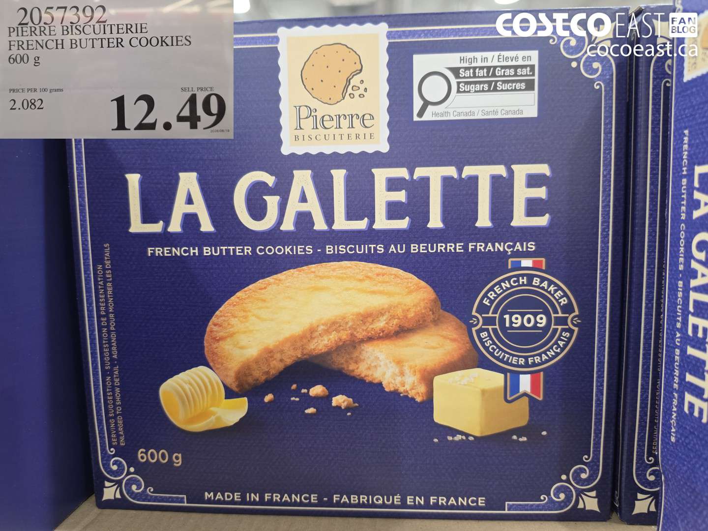 2057392 PIERRE BISCUITERIE FRENCH BUTTER COOKIES 600 G $12.49