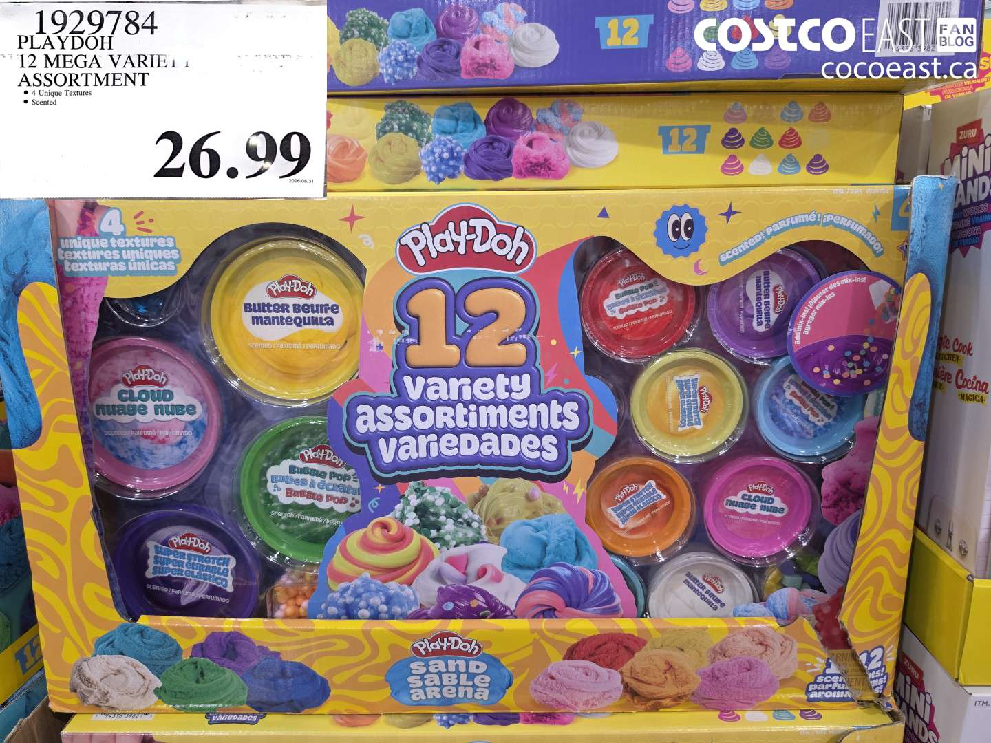 1929784 PLAYDOH 12 MEGA VARIETY ASSORTMENT $26.99