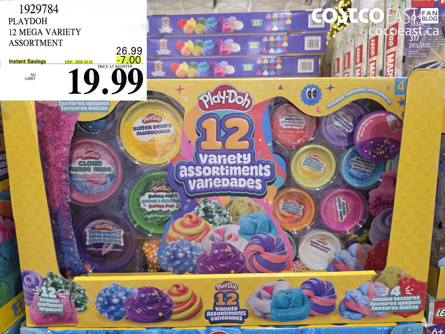 1929784 PLAYDOH 12 MEGA VARIETY ASSORTMENT ($7.00 INSTANT SAVINGS EXPIRES ON 2026-10-18) $19.99
