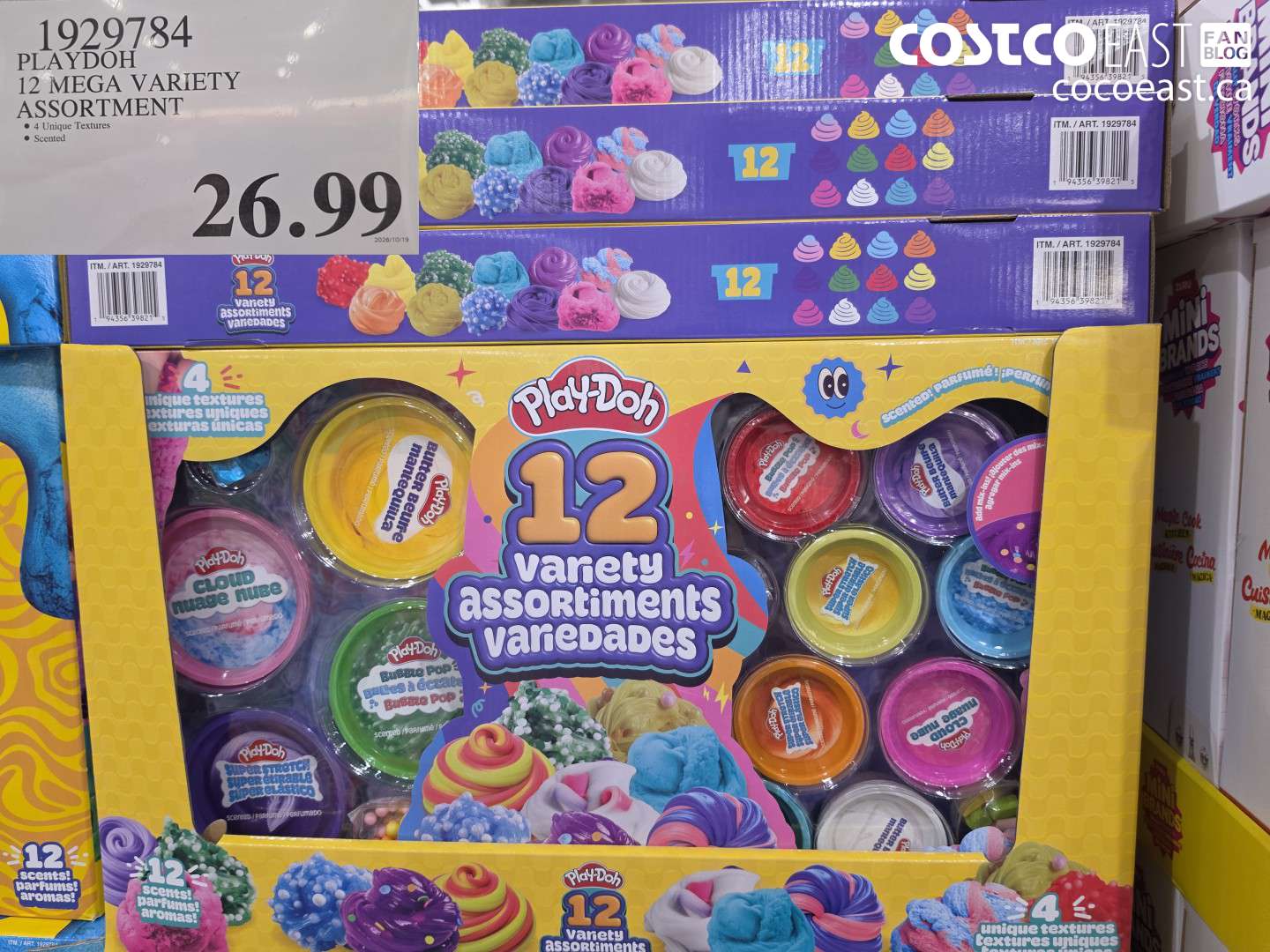 1929784 PLAYDOH 12 MEGA VARIETY ASSORTMENT $26.99