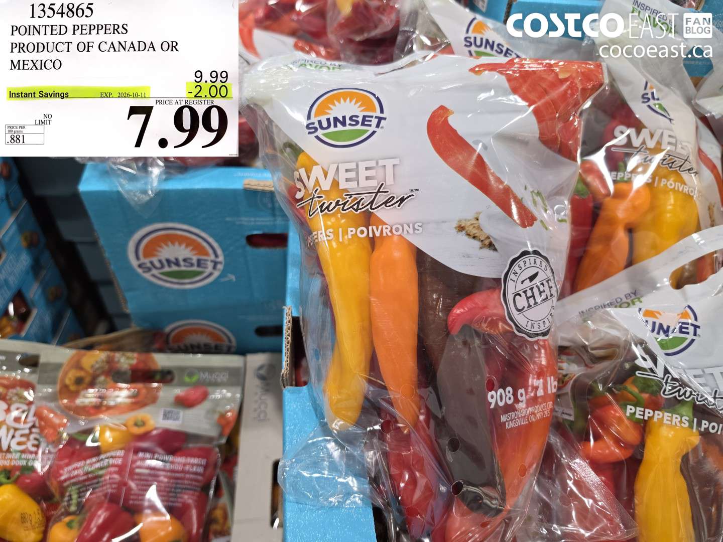 1354865 POINTED PEPPERS PRODUCT OF CANADA OR MEXICO ($2.00 INSTANT SAVINGS EXPIRES ON 2026-10-11) $7.99
