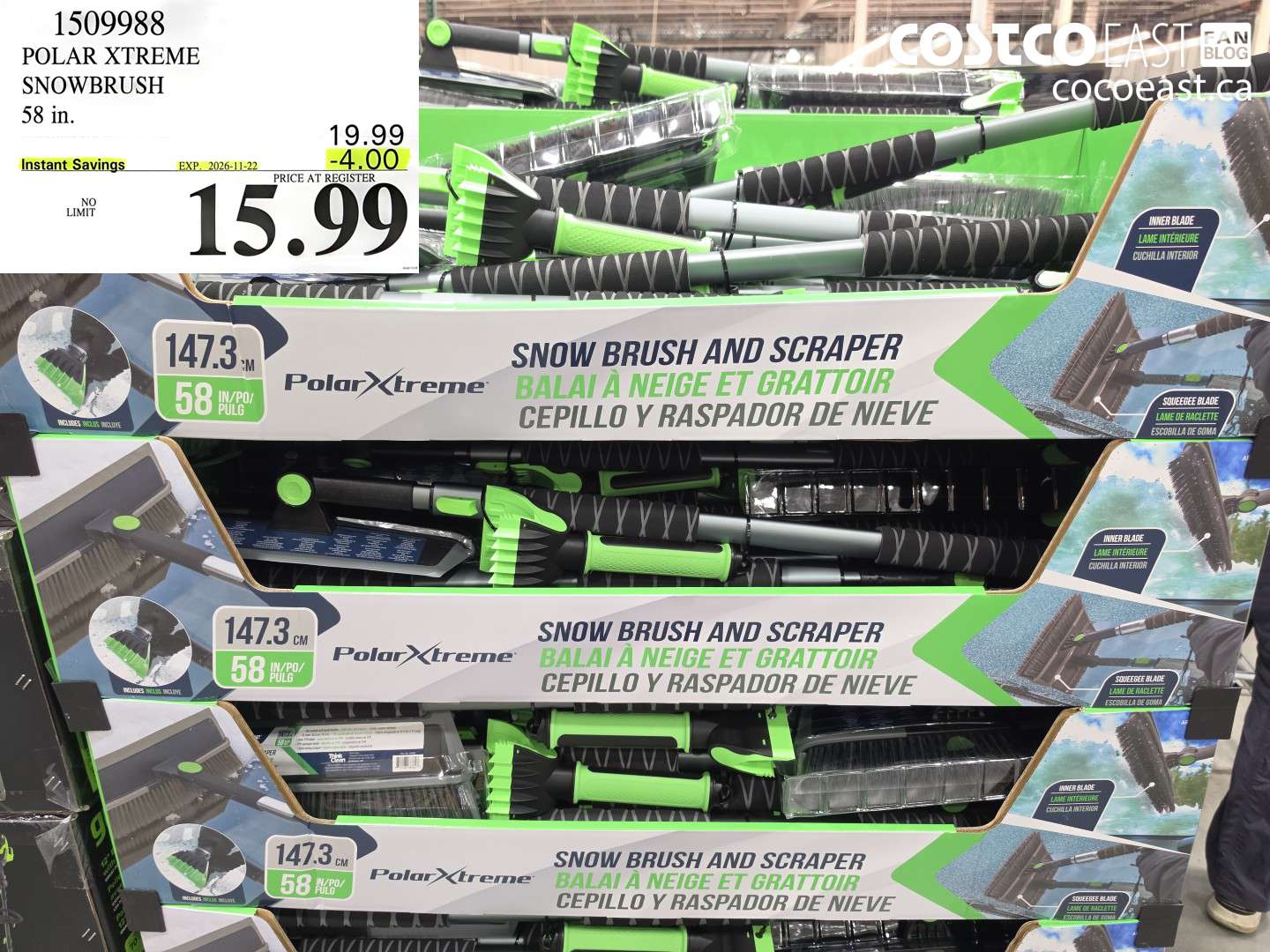 1509988 POLAR XTREME SNOWBRUSH 58 IN. ($4.00 INSTANT SAVINGS EXPIRES ON 2026-11-22) $15.99
