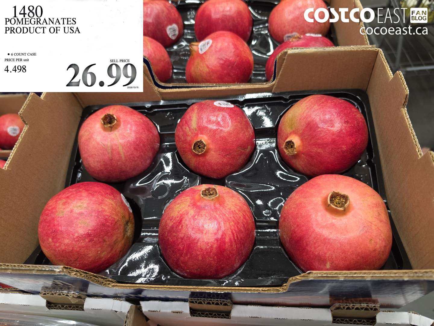 1480 POMEGRANATES PRODUCT OF USA $26.99