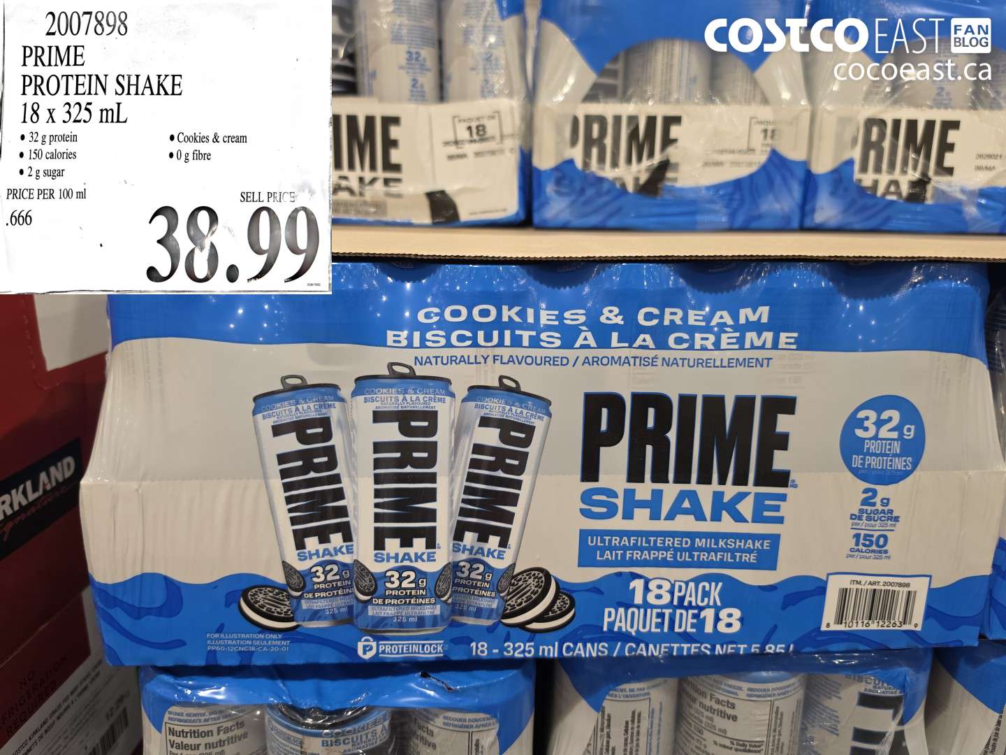 2007898 PRIME PROTEIN SHAKE 18 X 325 ML $38.99
