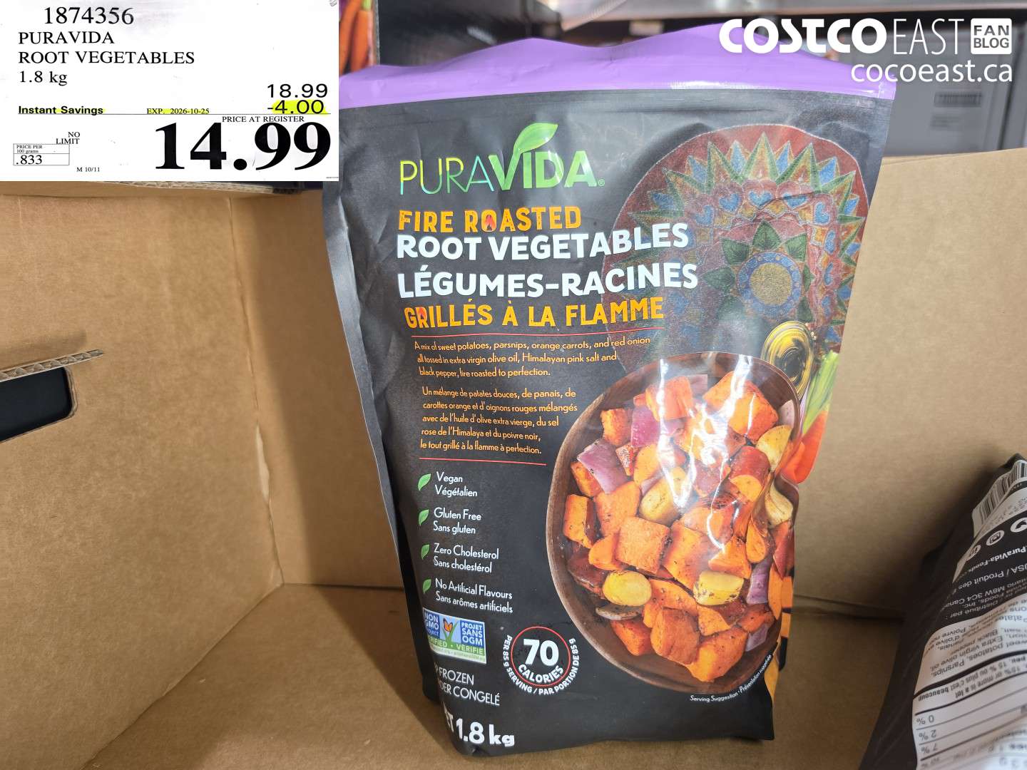 1874356 PURAVIDA ROOT VEGETABLES 1.8 KG ($4.00 INSTANT SAVINGS EXPIRES ON 2026-10-25) $14.99