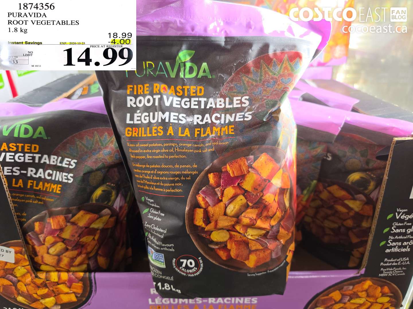 1874356 PURAVIDA ROOT VEGETABLES 1.8 KG ($4.00 INSTANT SAVINGS EXPIRES ON 2026-10-25) $14.99