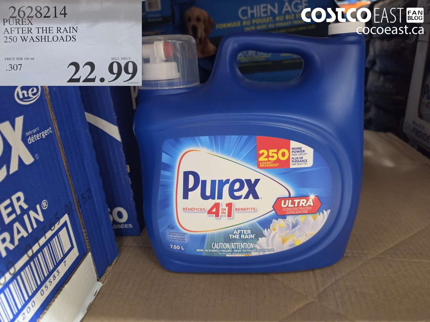 2628214 PUREX AFTER THE RAIN 250 WASHLOADS $22.99