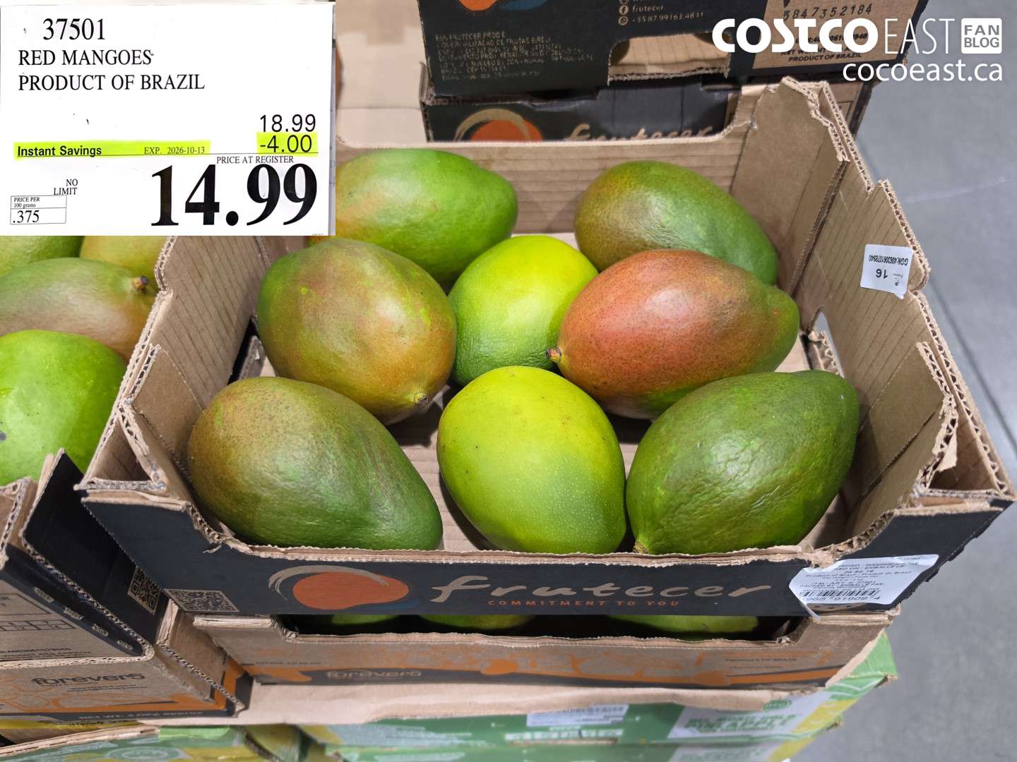 37501 RED MANGOES PRODUCT OF BRAZIL ($4.00 INSTANT SAVINGS EXPIRES ON 2026-10-13) $14.99