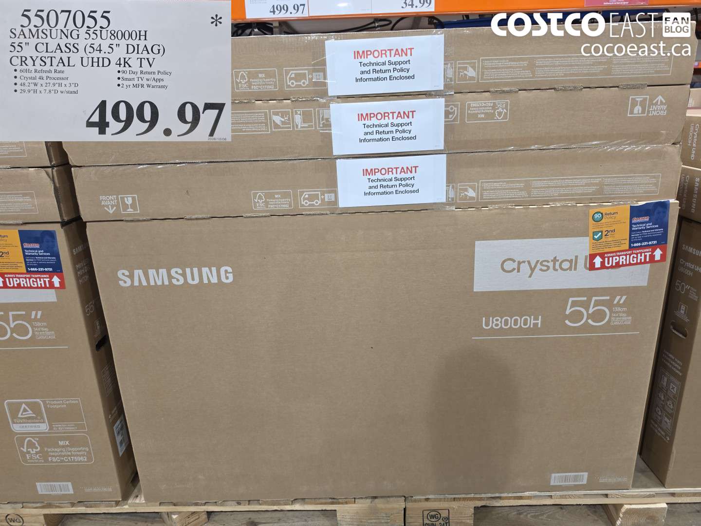 5507055 SAMSUNG 55U8000H 55
