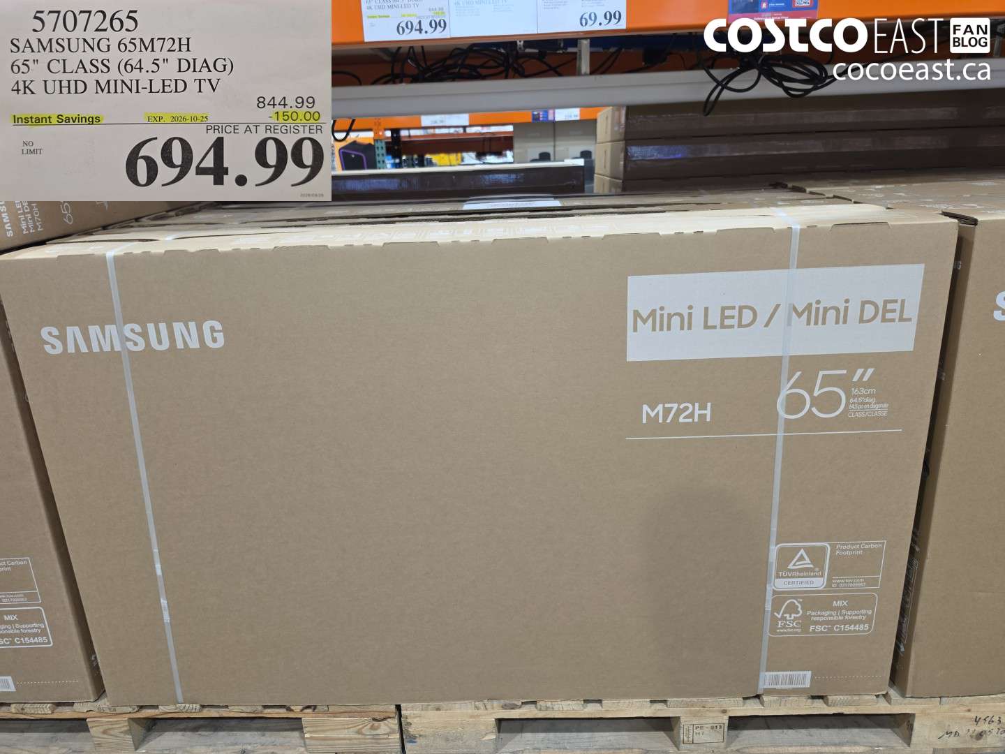 5707265 SAMSUNG 65M72H 65