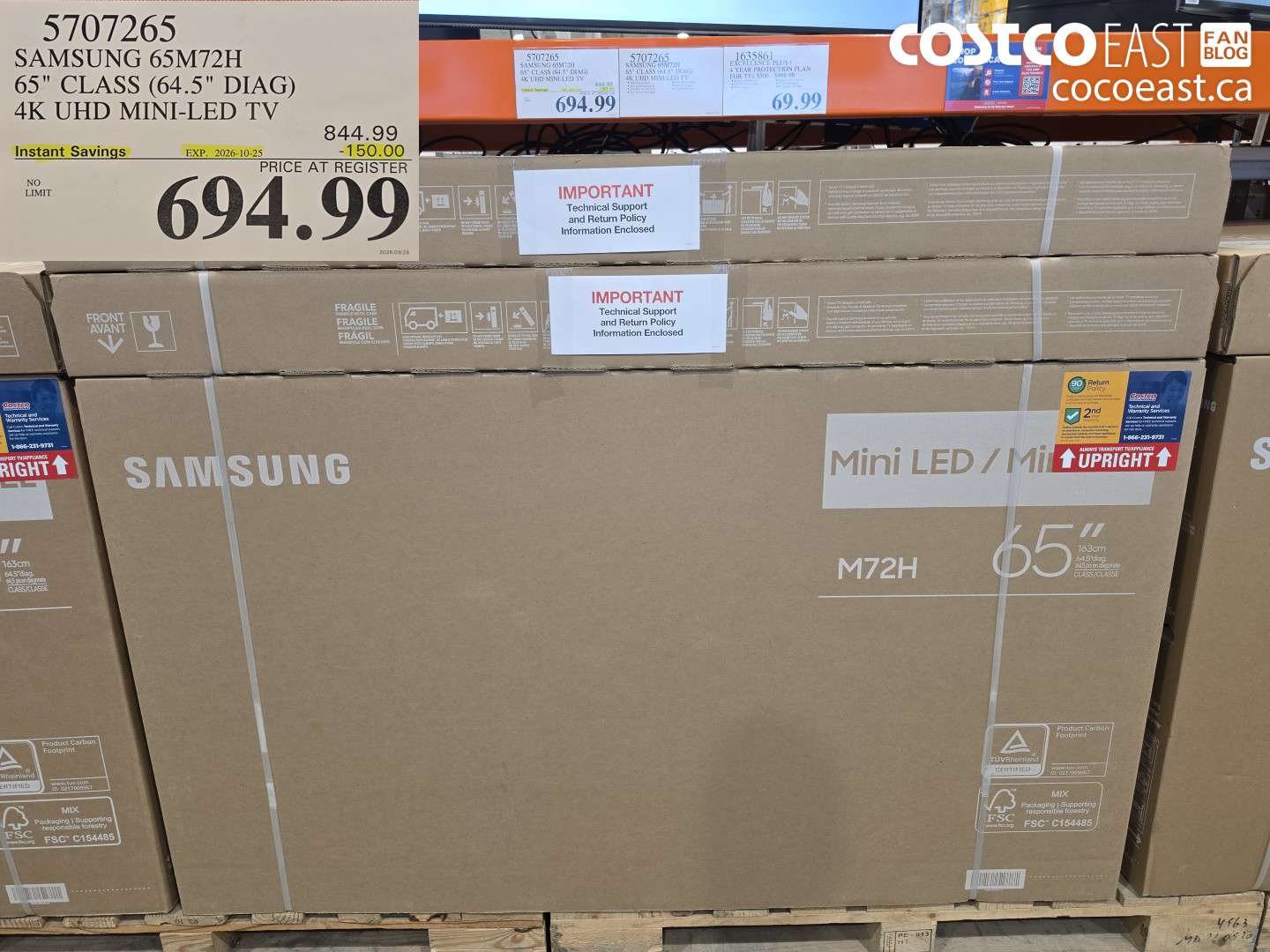 5707265 SAMSUNG 65M72H 65