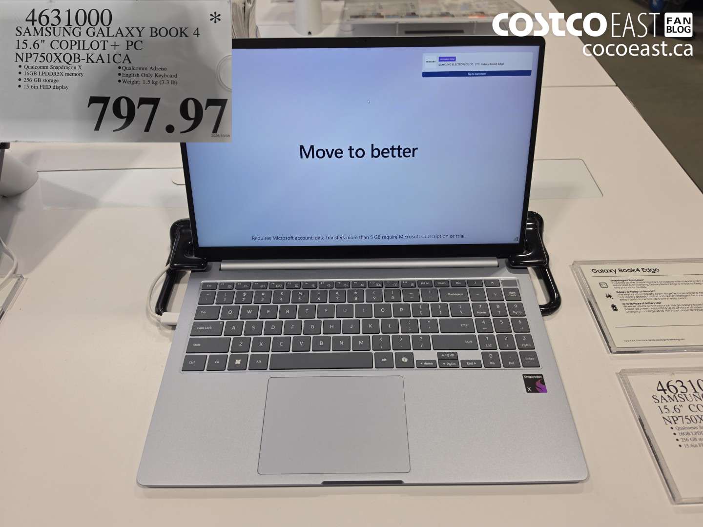 4631000 SAMSUNG GALAXY BOOK 4 15.6