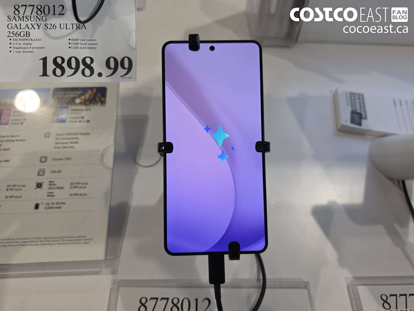 8778012 SAMSUNG GALAXY S26 ULTRA 256GB $1898.99