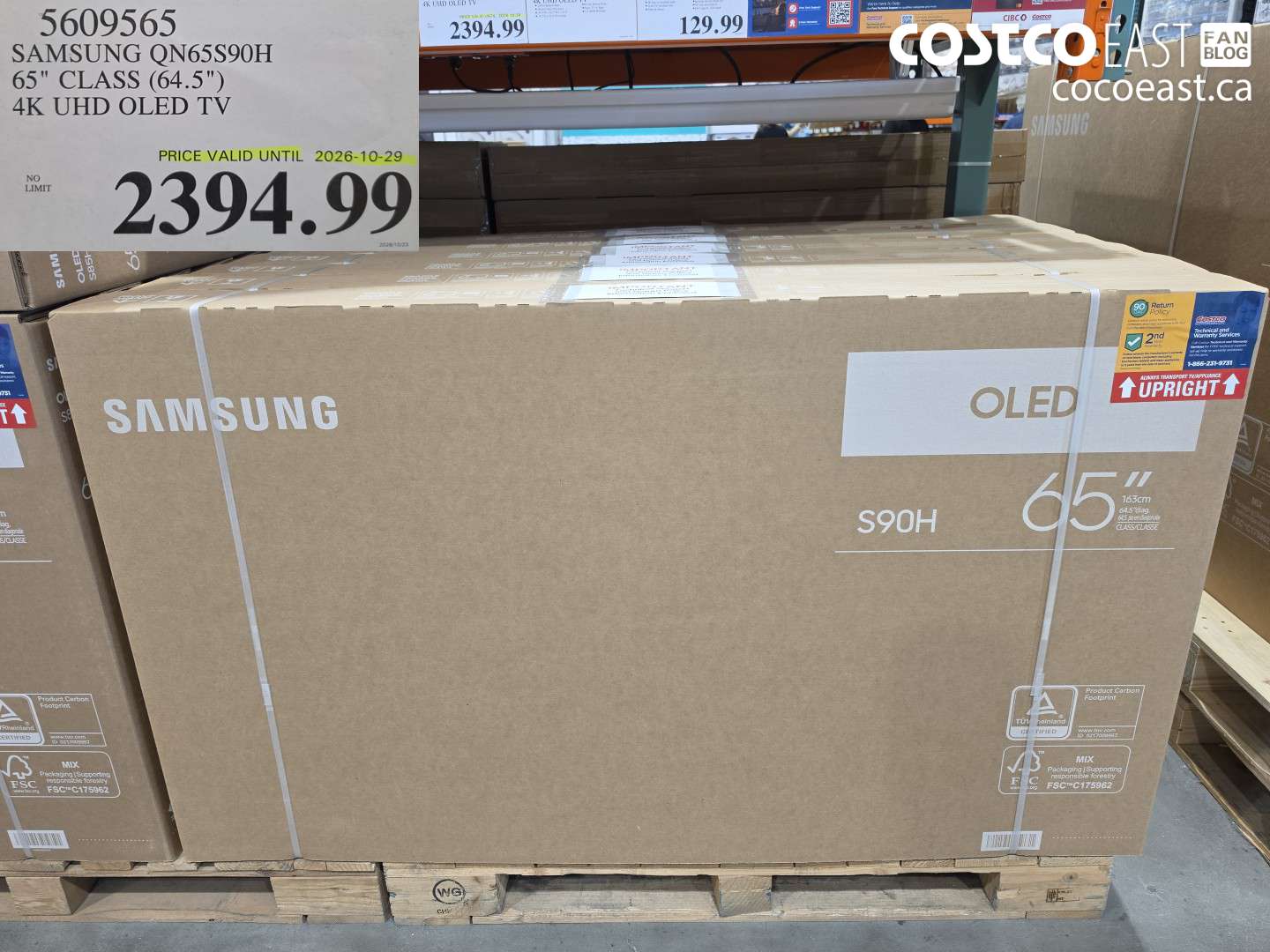 5609565 SAMSUNG QN65S90H 65