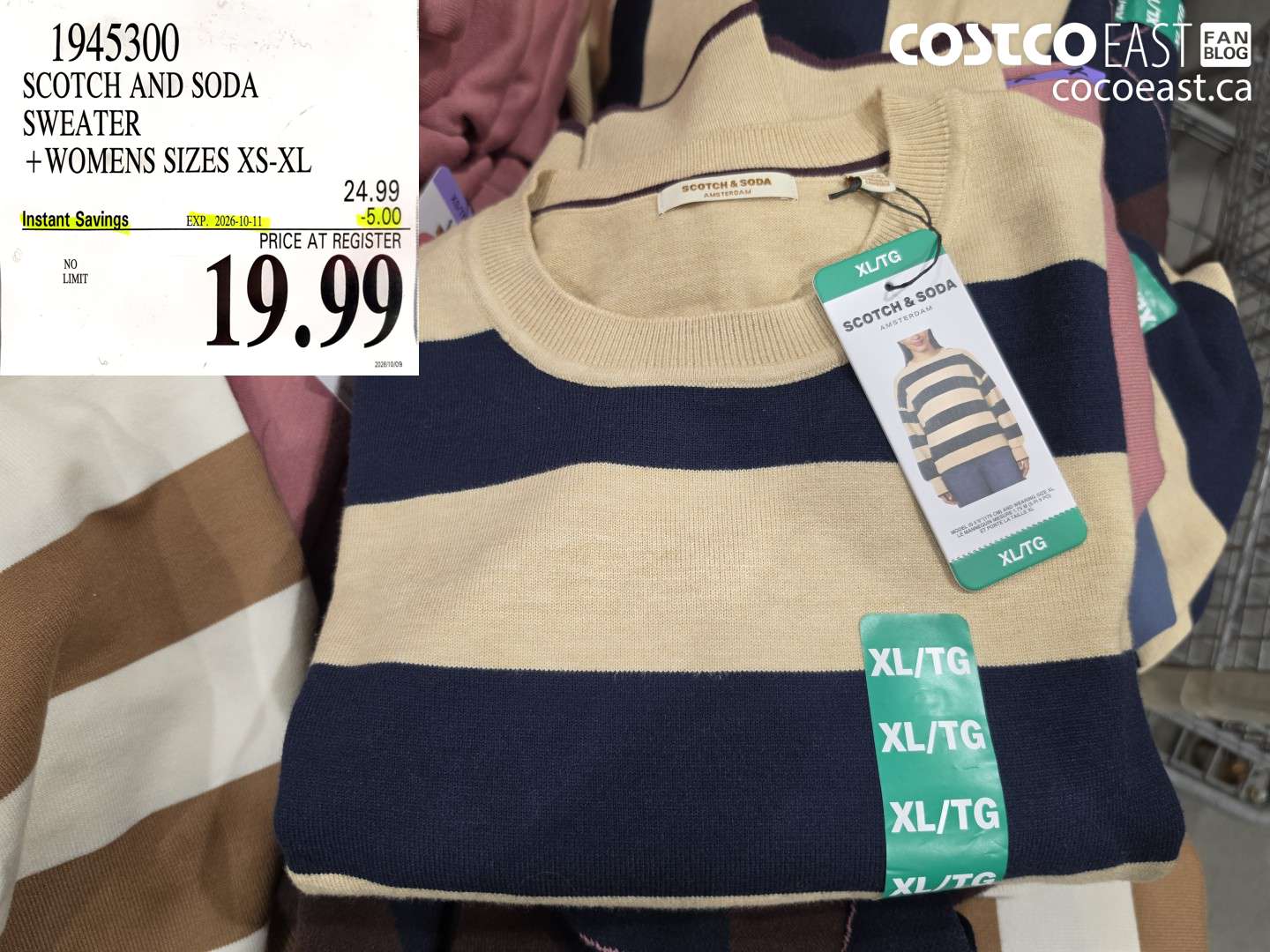 1945300 SCOTCH AND SODA SWEATER WOMENS SIZES XS-XL ($5.00 INSTANT SAVINGS EXPIRES ON 2026-10-11) $19.99
