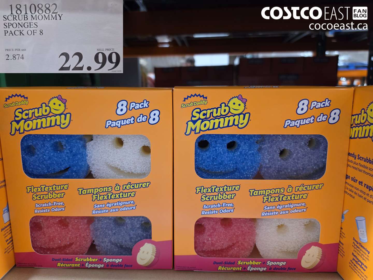 1810882 SCRUB MOMMY SPONGES PACK OF 8 $22.99
