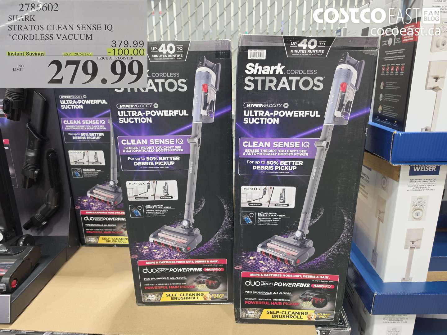 2785602 SHARK STRATOS CLEAN SENSE IQ CORDLESS VACUUM ($100.00 INSTANT SAVINGS EXPIRES ON 2026-11-22) $279.99