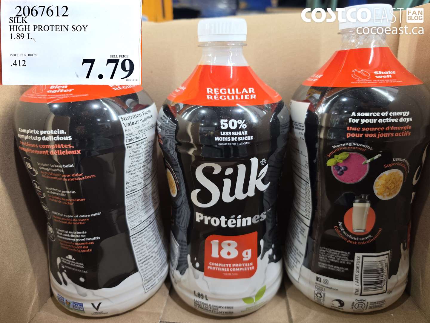 2067612 SILK HIGH PROTEIN SOY 1.89 L $7.79