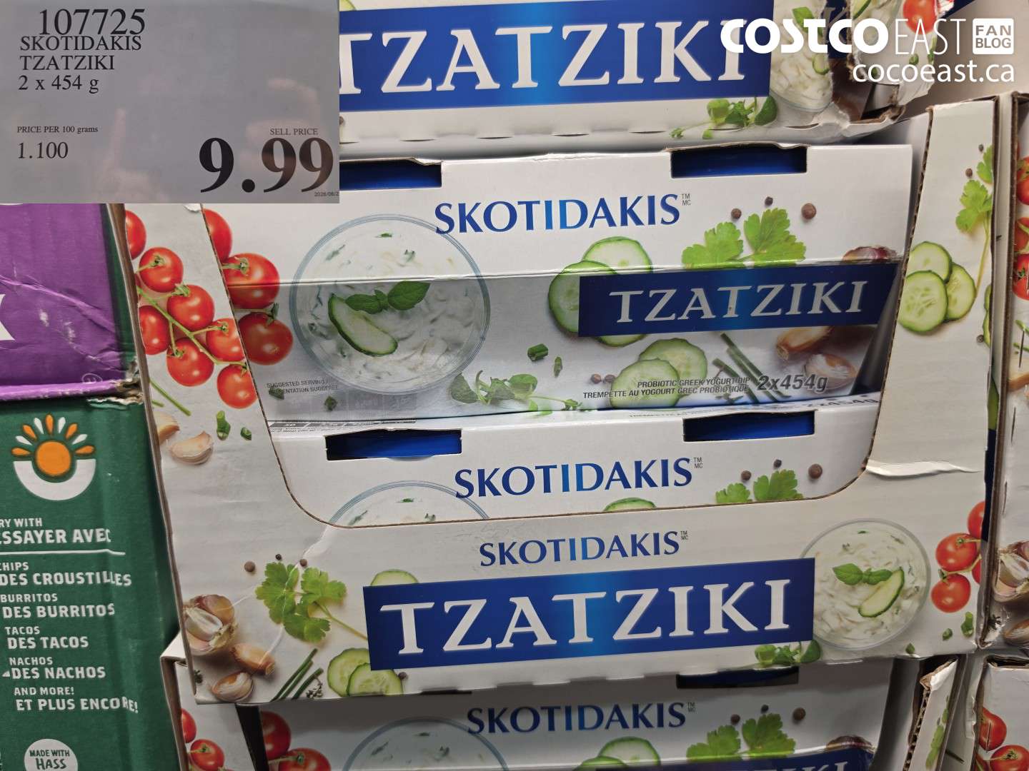 107725 SKOTIDAKIS TZATZIKI 2 X 454 G $9.99