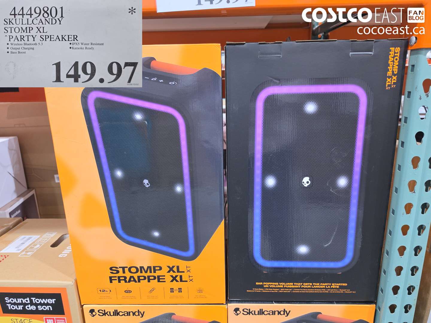 4449801 SKULLCANDY STOMP XL PARTY SPEAKER $149.97