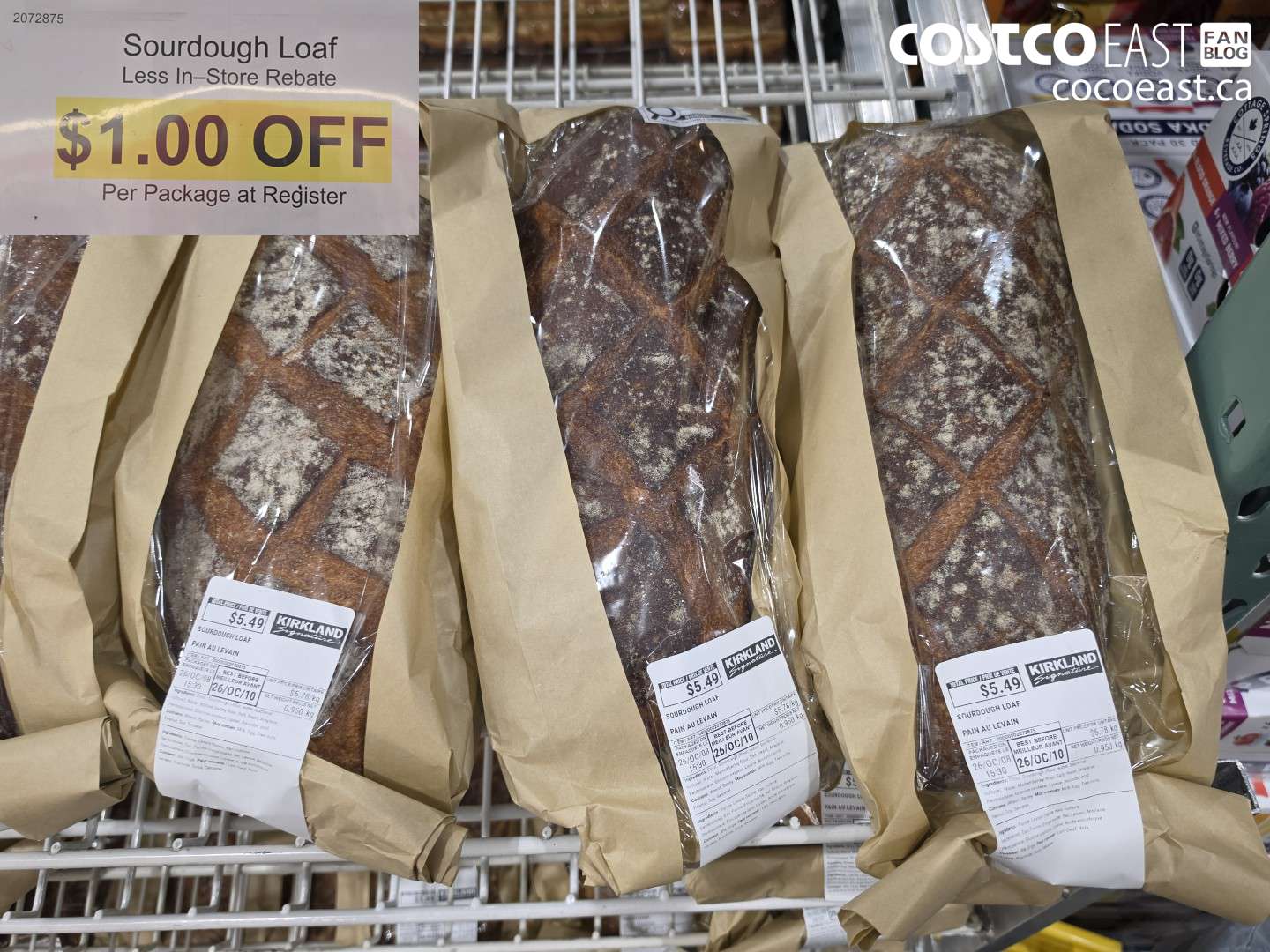 2072875 SOURDOUGH LOAF ($1.00 INSTANT SAVINGS)