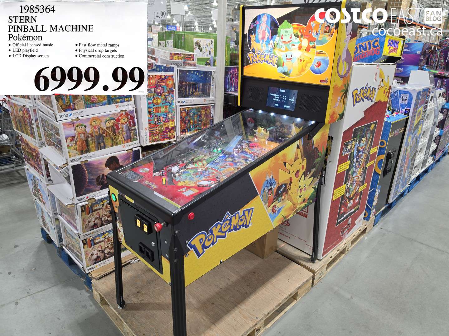 1985364 STERN PINBALL MACHINE POKEMON $6999.99