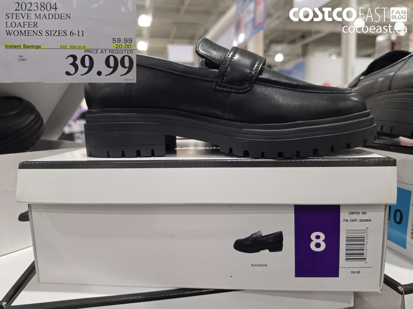 2023804 STEVE MADDEN LOAFER WOMENS SIZES 6-11 ($20.00 INSTANT SAVINGS EXPIRES ON 2026-10-18) $39.99