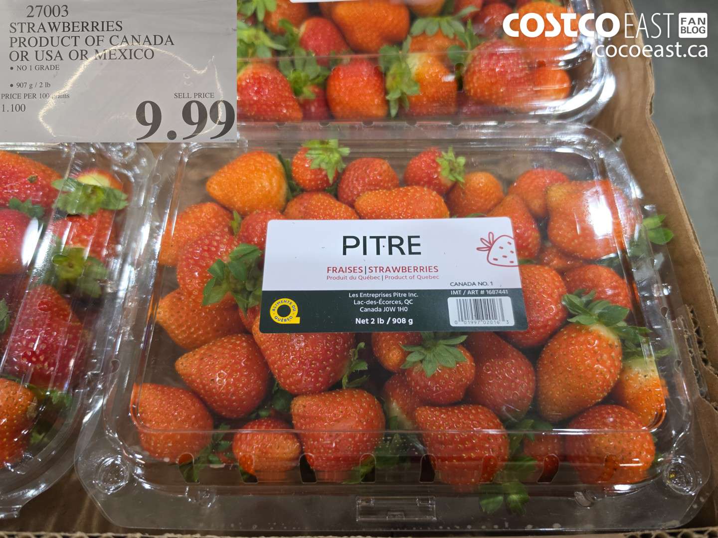 27003 STRAWBERRIES PRODUCT OF CANADA OR USA OR MEXICO $9.99