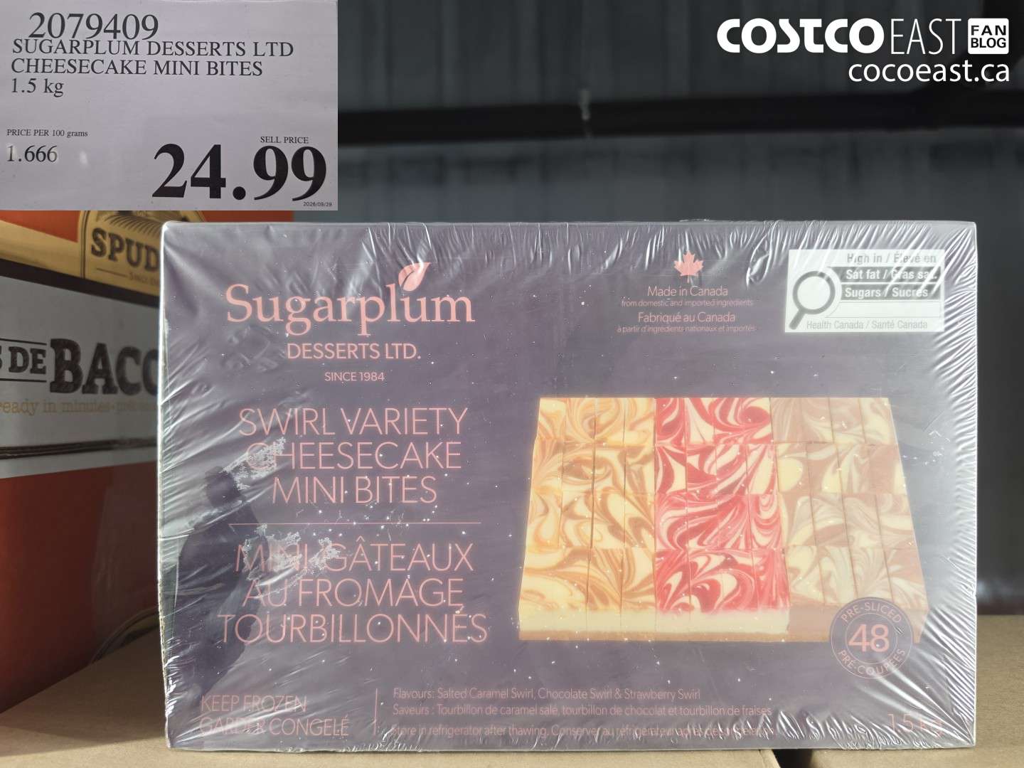2079409 SUGARPLUM DESSERTS LTD CHEESECAKE MINI BITES 1.5 KG $24.99