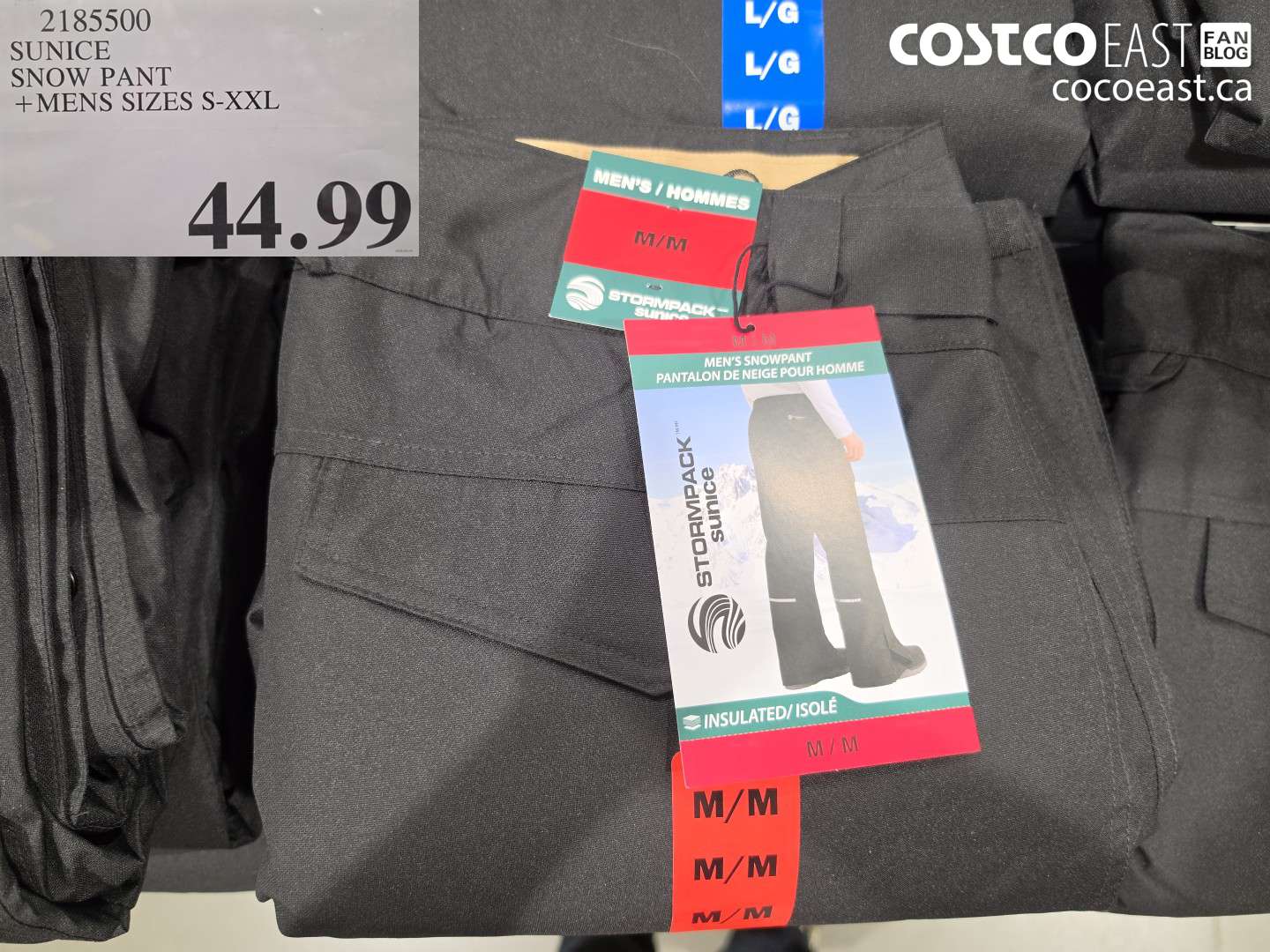 2185500 SUNICE SNOW PANT MENS SIZES S-XXL $44.99