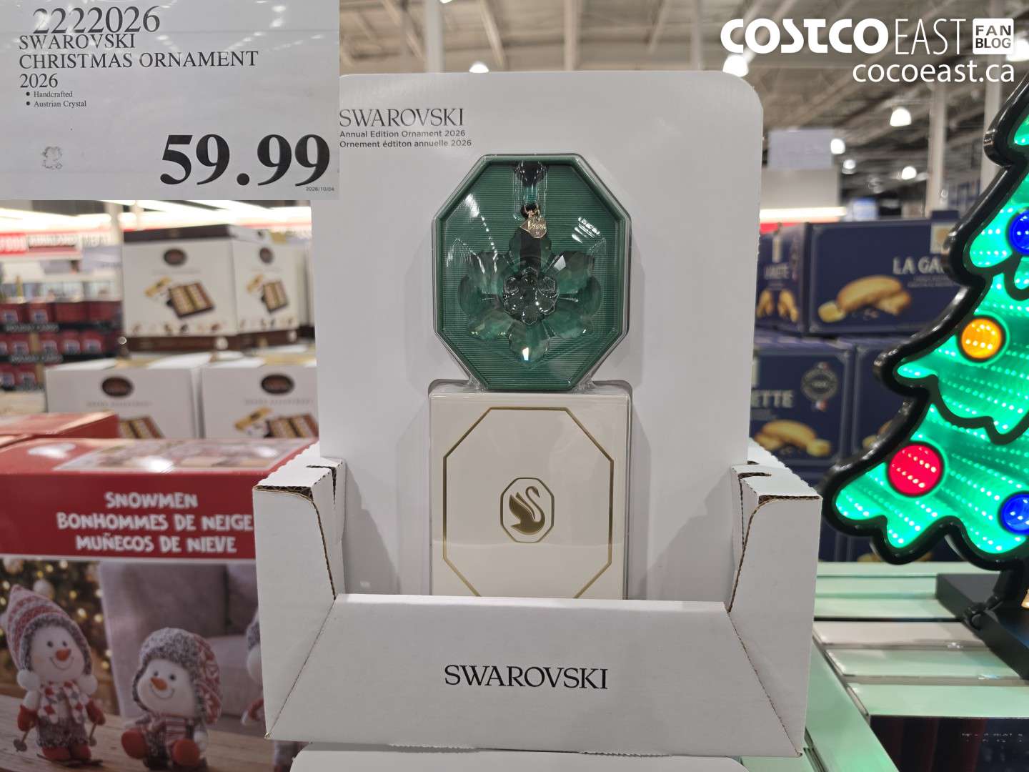 2222026 SWAROVSKI CHRISTMAS ORNAMENT 2026 $59.99