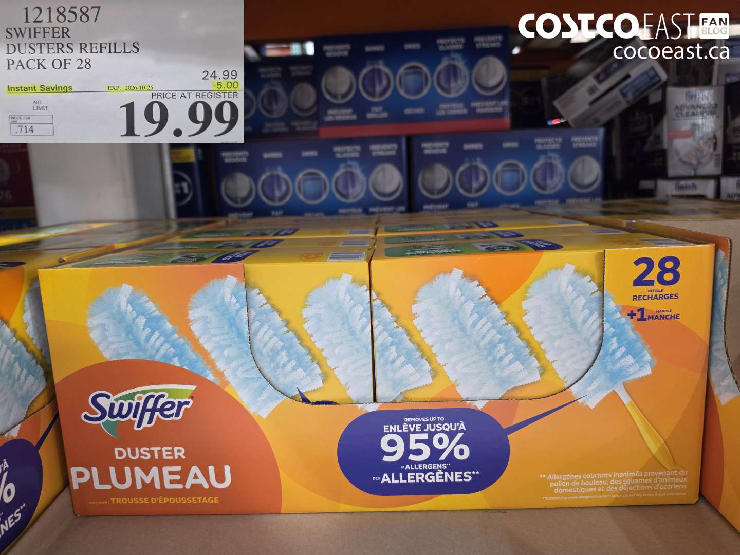 1218587 SWIFFER DUSTERS REFILLS PACK OF 28 ($5.00 INSTANT SAVINGS EXPIRES ON 2026-10-25) $19.99