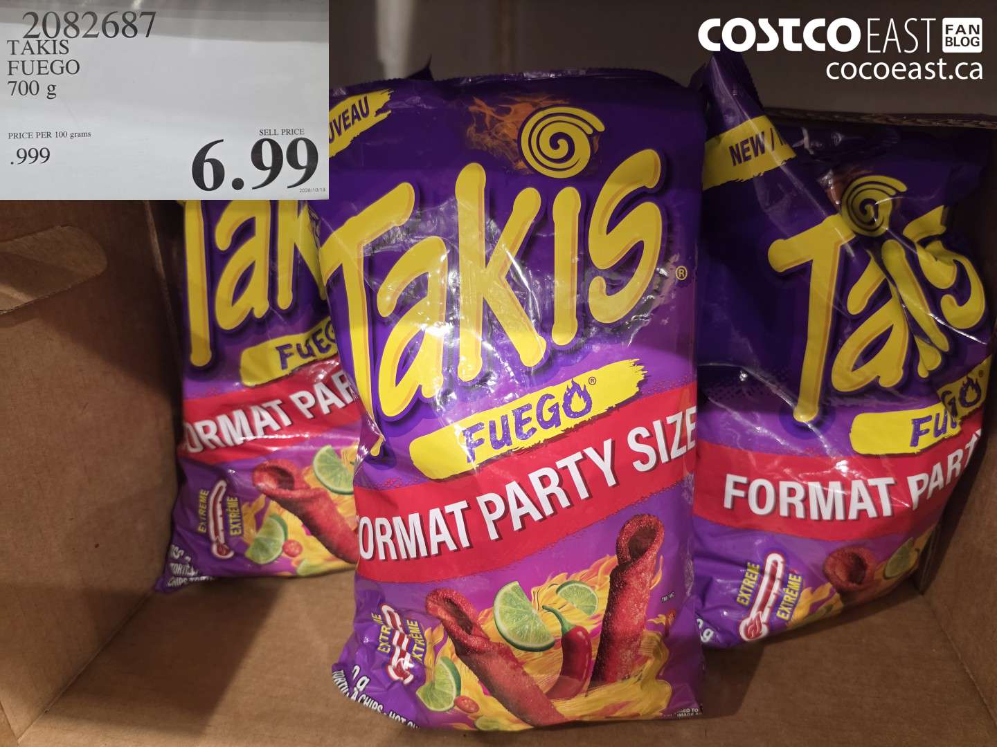 2082687 TAKIS FUEGO 700 G $6.99
