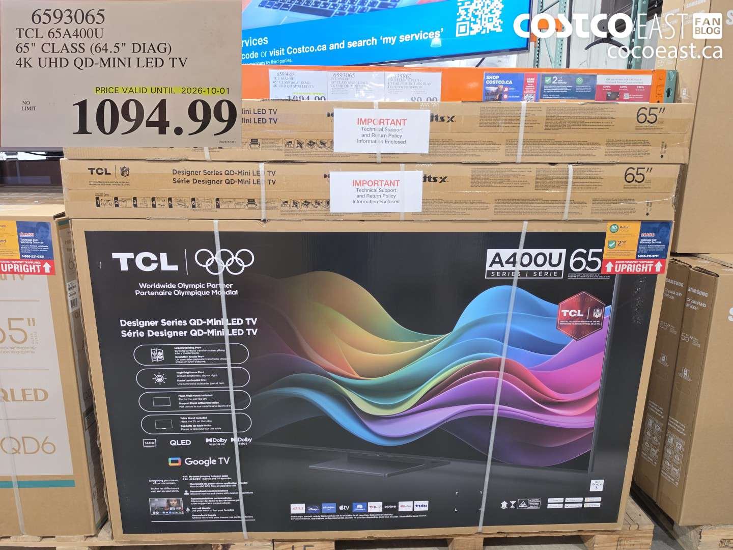 6593065 TCL 65A400U 65