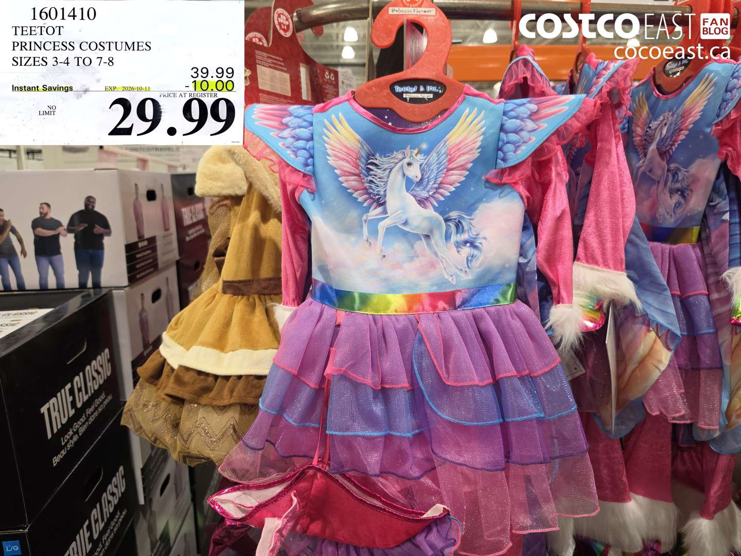 1601410 TEETOT PRINCESS COSTUMES SIZES 3-4 TO 7-8 ($10.00 INSTANT SAVINGS EXPIRES ON 2026-10-11) $29.99