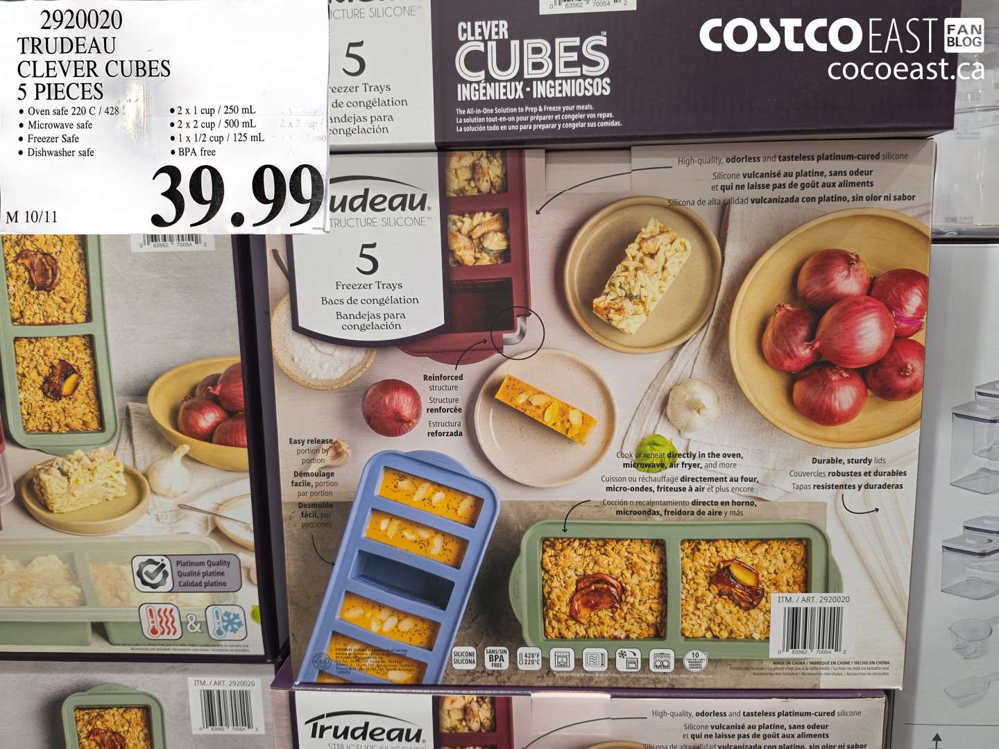 2920020 TRUDEAU CLEVER CUBES 5 PIECES $39.99