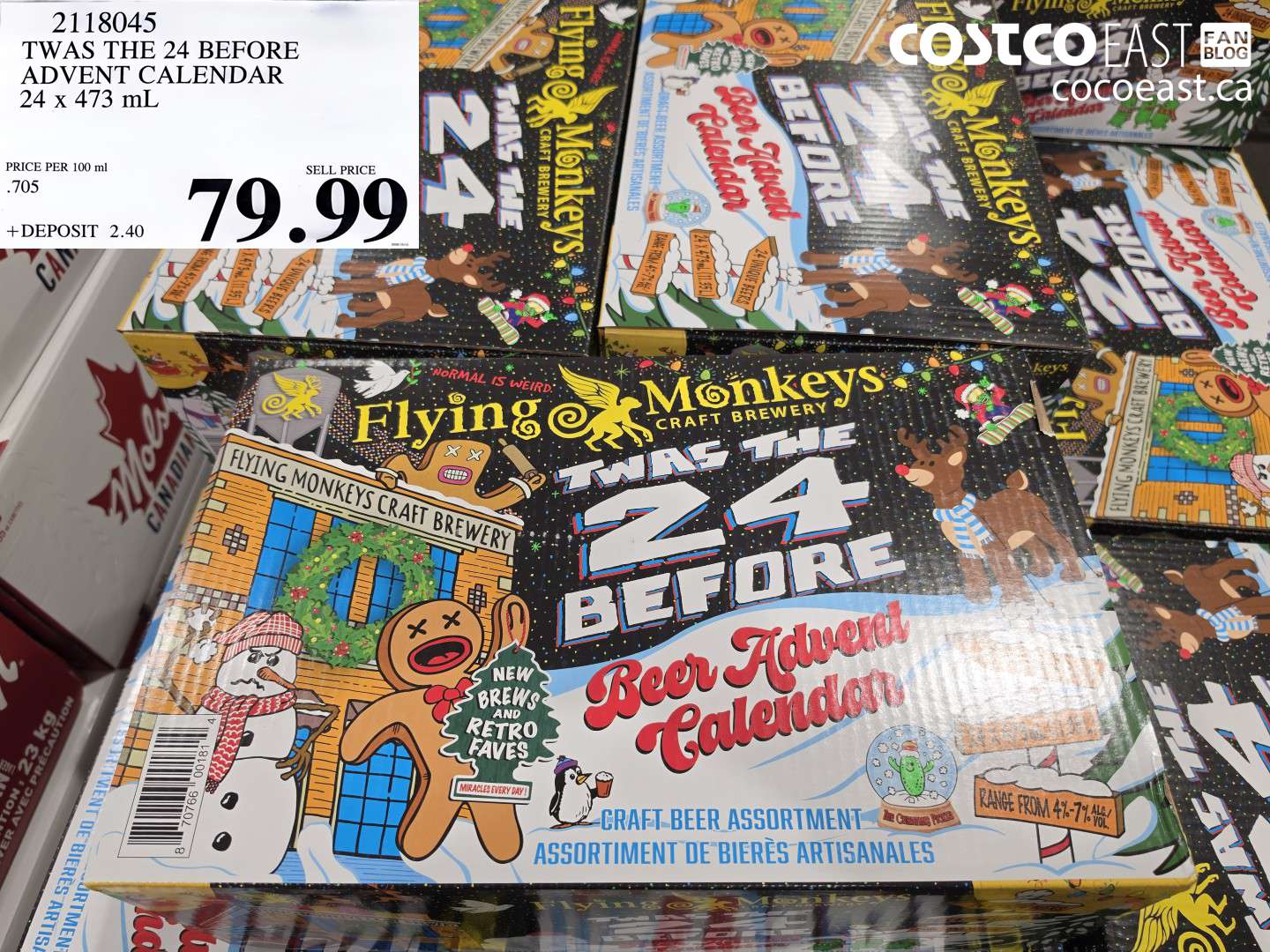 2118045 TWAS THE 24 BEFORE ADVENT CALENDAR 24 X 473 ML $79.99