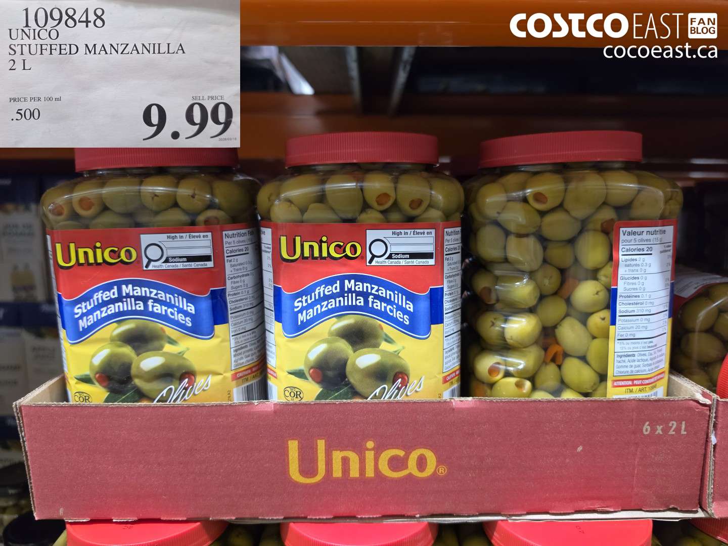 109848 UNICO STUFFED MANZANILLA 2 L $9.99