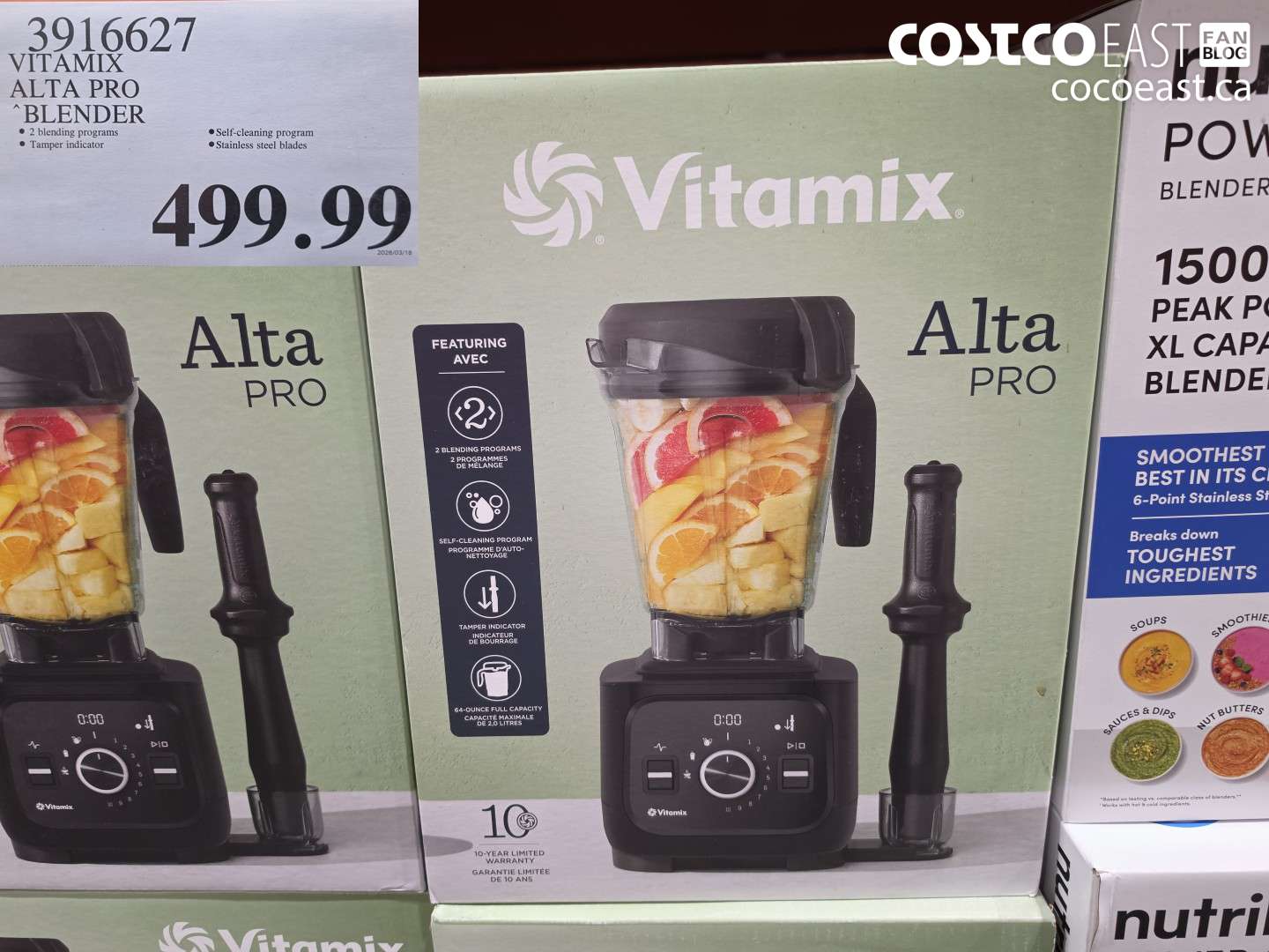 3916627 VITAMIX ALTA PRO BLENDER $499.99