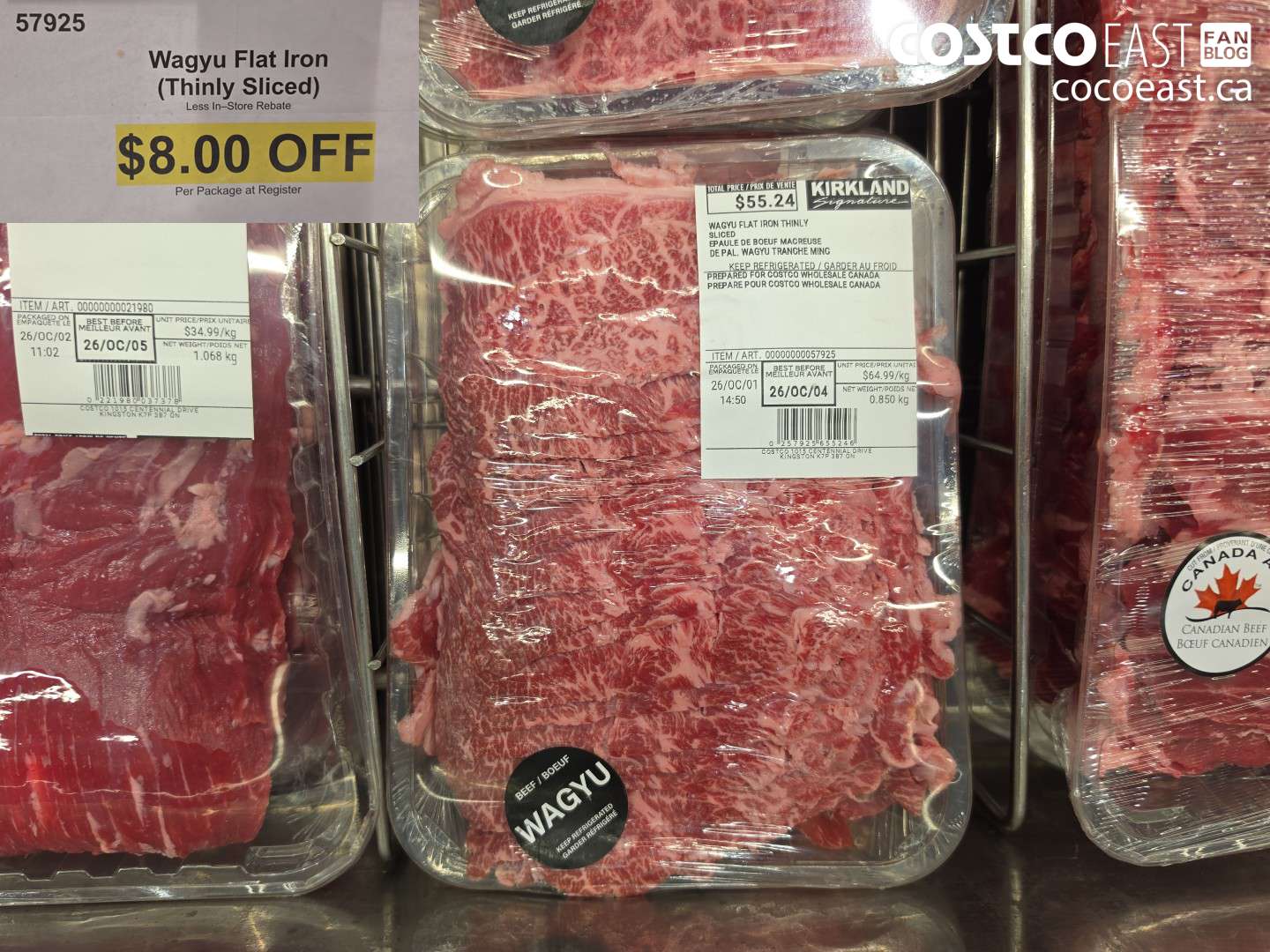 57925 WAGYU FLAT IRON (THINLY SLICED) ($8.00 INSTANT SAVINGS)
