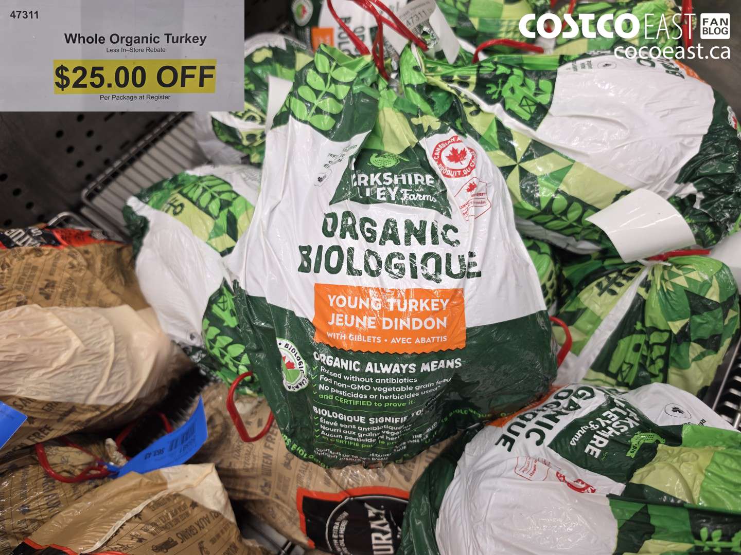 47311 WHOLE ORGANIC TURKEY ($25.00 INSTANT SAVINGS)