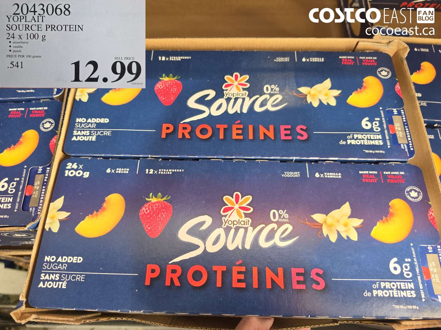 2043068 YOPLAIT SOURCE PROTEIN 24 X 100 G $12.99