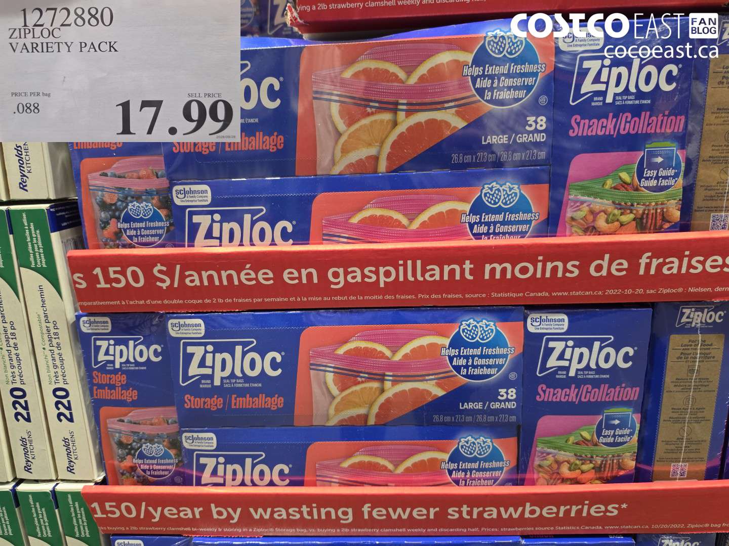 1272880 ZIPLOC VARIETY PACK $17.99