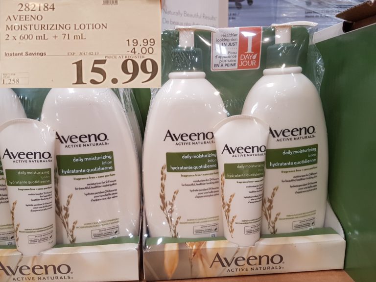 282184 AVEENO MOISTURIZING LOTION 2 X 600 ML 71 ML 4 00 INSTANT SAVINGS
