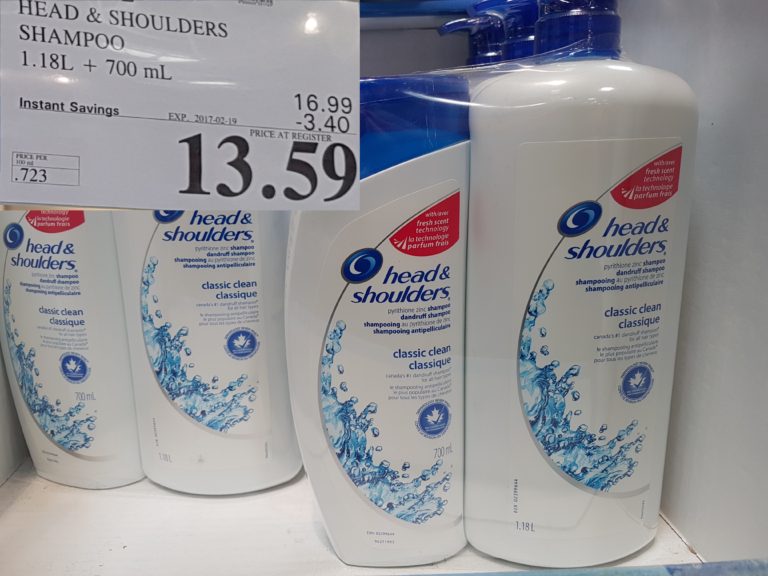 1312452 HEAD SHOULDERS SHAMPOO 1 18 L 700 NL 3 40 INSTANT SAVINGS