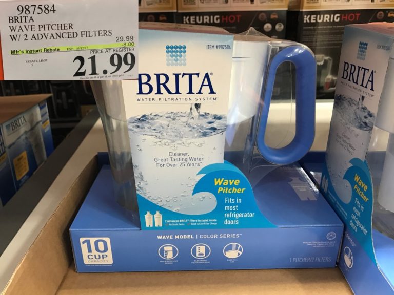 987584 BRITA WAVE PITCHER W 2 ADVANCED FILTERS 8 00 INSTANT SAVINGS