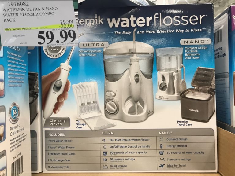 1978082 WATERPIK ULTRA NANO WATER FLOSSER COMBO PACK 20 00 INSTANT