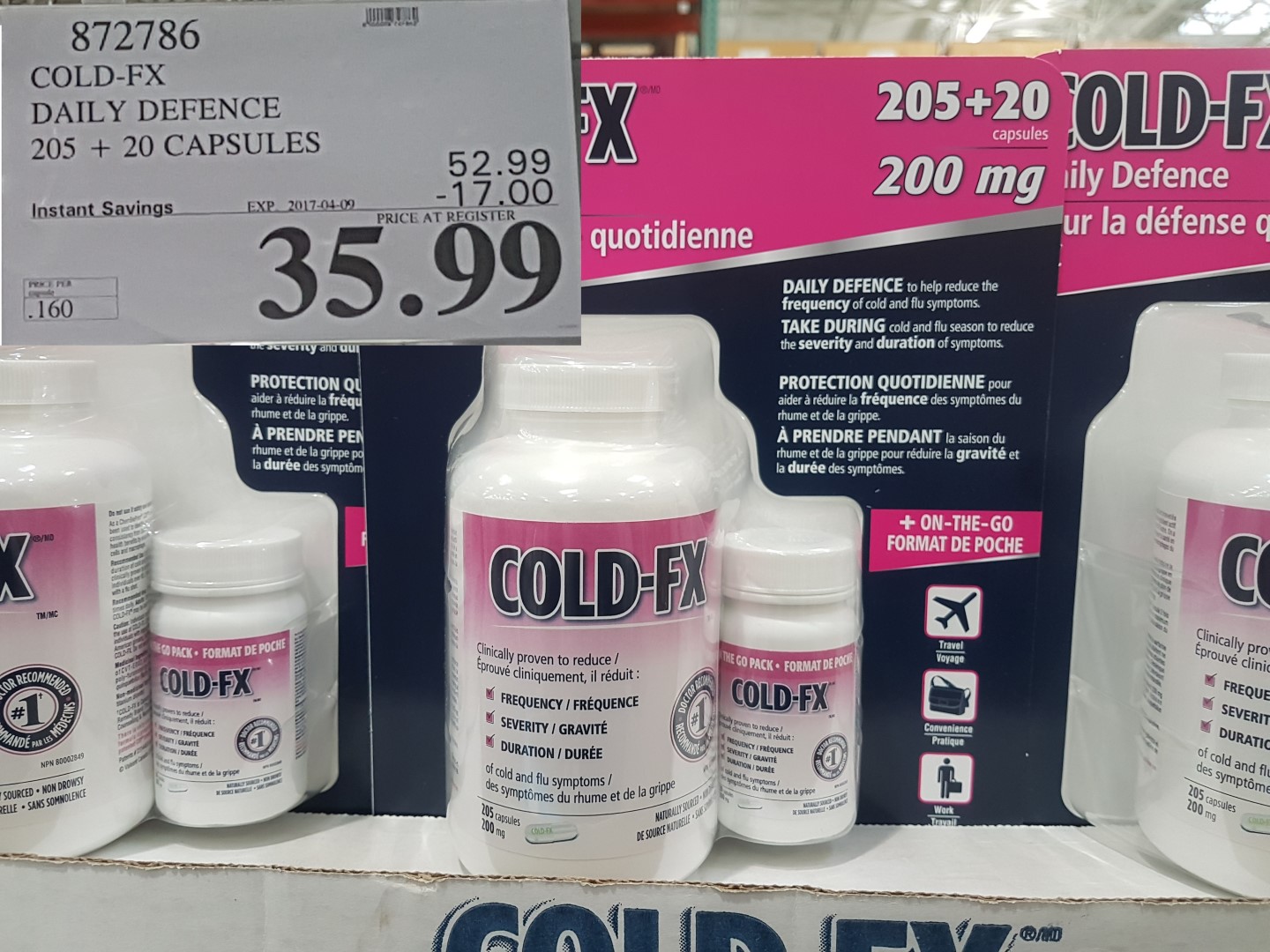 872786 COLD FX DAILY DEFENCE 205 20 CAPSULES 17 00 INSTANT SAVINGS 
