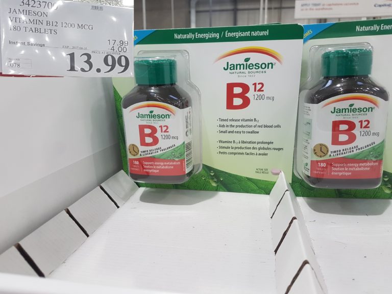 3423700 JAMIESON VITAMIN B12 1200 MCG 180 TABLETS 4 00 INSTANT SAVINGS